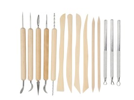 Kit arcilla 14 piezas estuche 